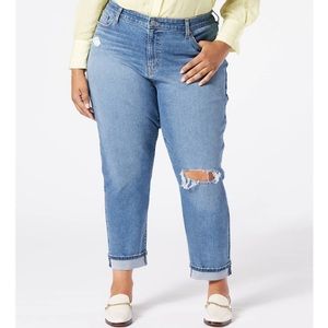 Denizen from Levi’s Women’s Plus Size Mid-Rise Cropped Boyfriend Jeans (24)